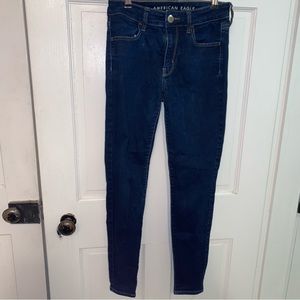 4 for $20 American eagle dark wash super stretch hi rise jegging